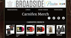 Desktop Screenshot of carnifexmerch.com